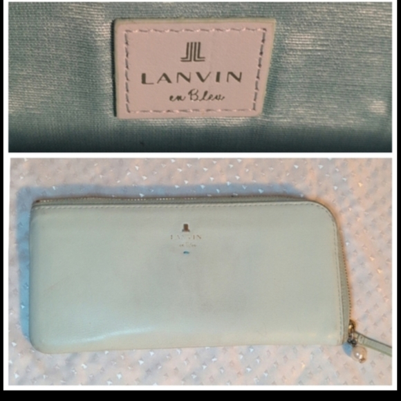 Lanvin en Bleu L-shaped Blue Soft Leather Wallet - Picture 16 of 16